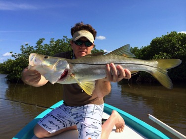 Jhara Carter with snook Jhara Carter with snook